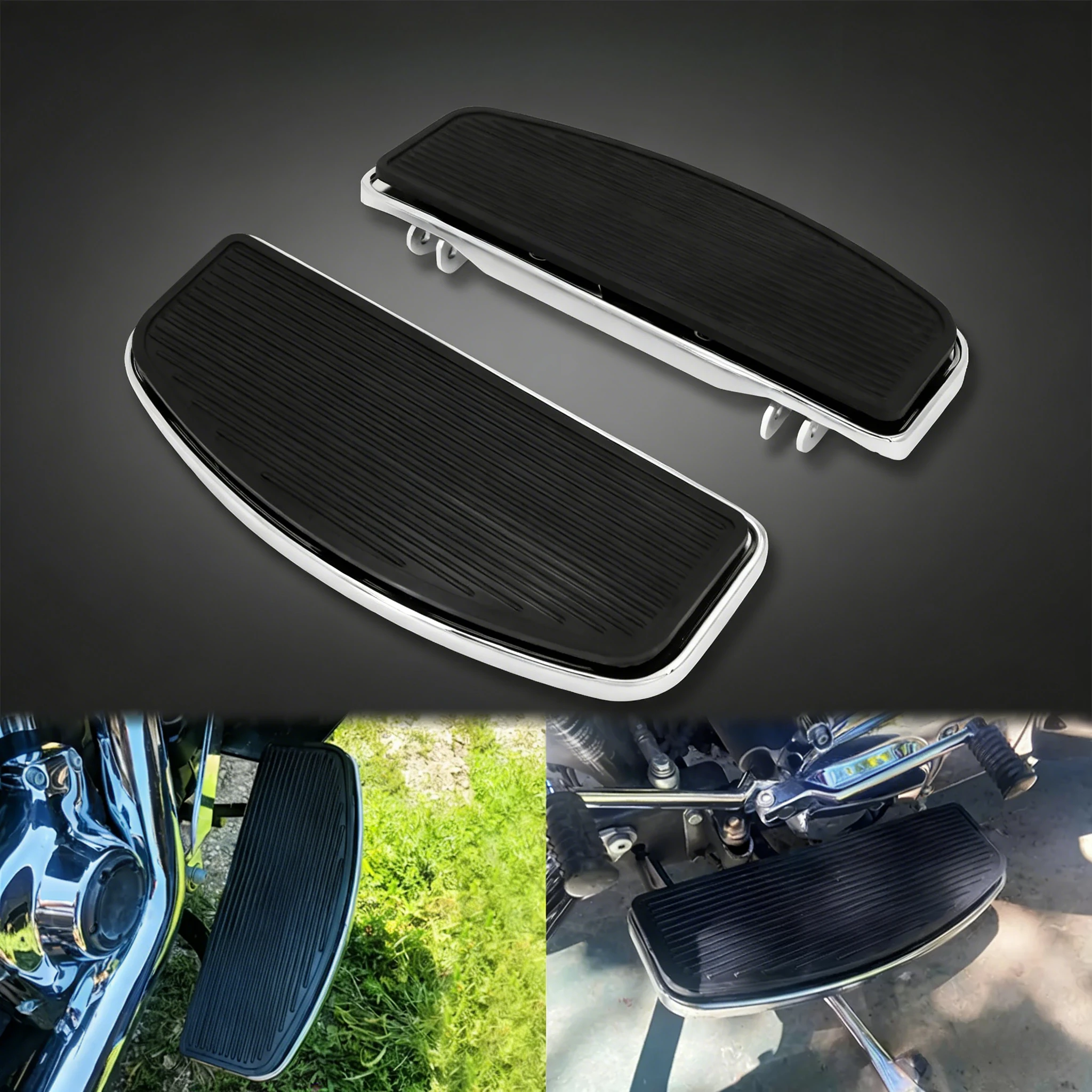 

Хромированные подножки для мотоциклов, передние подставки для ног, аксессуары, подходящие для моделей Harley Touring, Softail, Dyna.