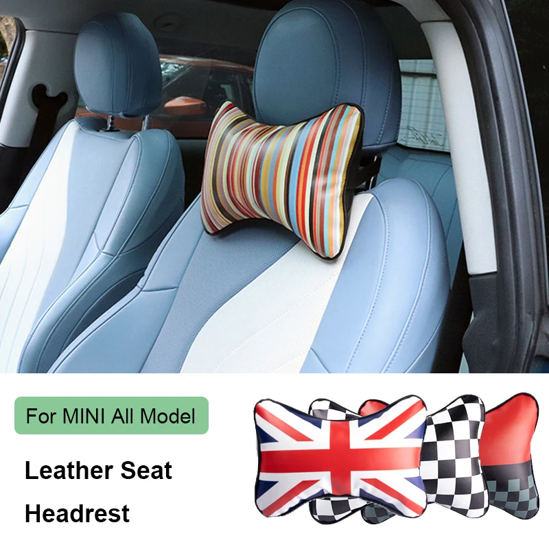 1pcs Car Headrest Neck Support For MINI Cooper R50 R53 R55 R56 R60 R61 Clubman F54 F55 F56 F60 J01 EV Countryman U25 F65 F66 F67