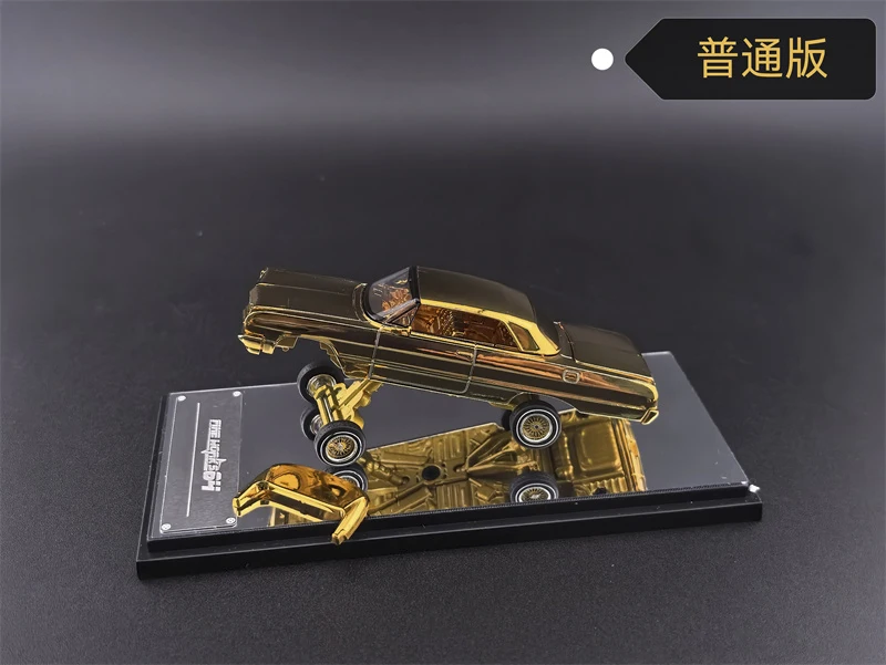 Pre-ordenar Fine Works64 1:64 Impala Low Rider, Modelos de Autos Fundidos a Presión, Regalos
