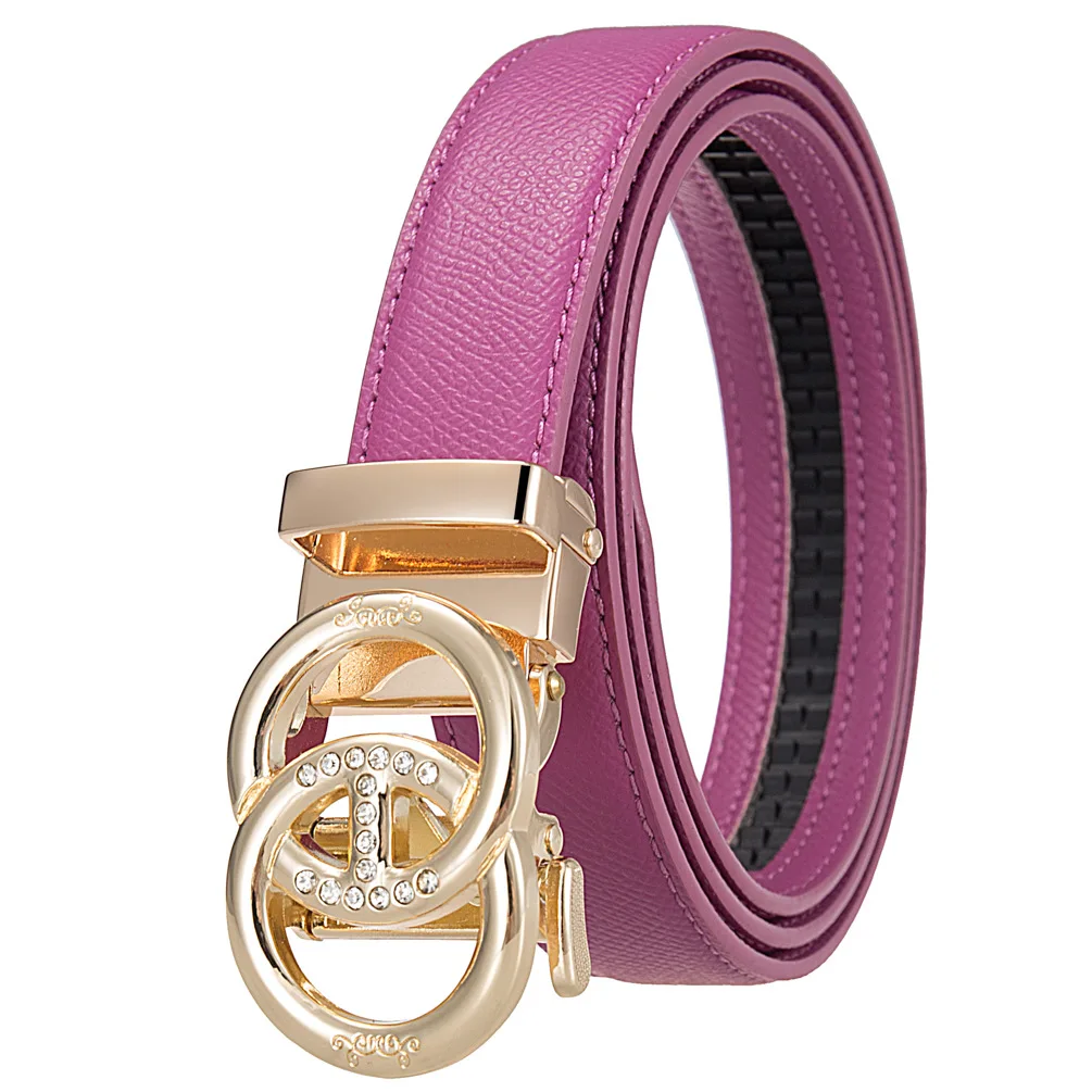 Nowy damski pasek ze stopu z automatyczną klamrą, z mikrofibry, ażurowy, do jeansów, ozdobny łańcuszek na talię, lekki luksus, uniwersalny design.