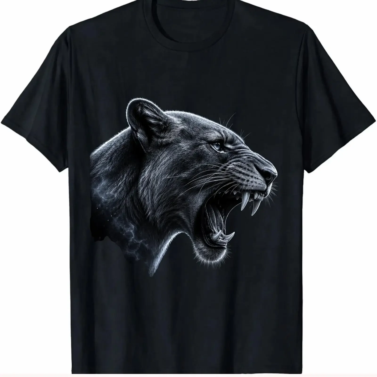 Funny Lion Monkey Meme brainrot Rage Bait T Shirt vintage Washed Breathable Casual streetwear Soft Slightly graphic homme