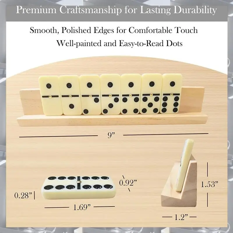A84F-Dominos Set For Adults Dominoes Classic Board Games 28 Tiles Double 6 Dominoes Family Games For Kids And Adults