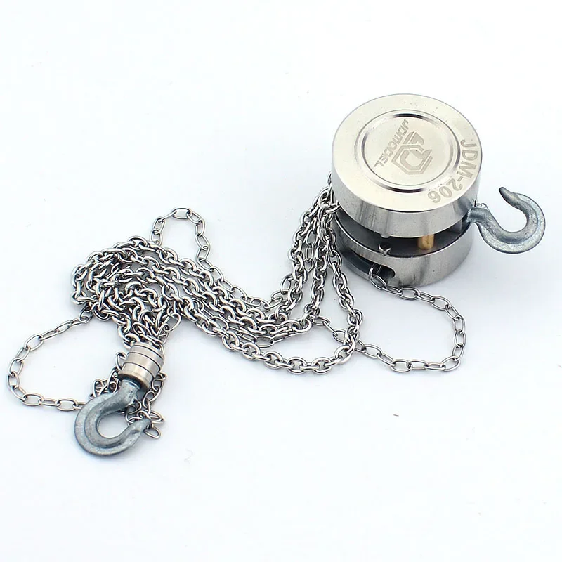RC Truck Metal Lifting Chain Crane Hook for 1/10 RC Crawler Car Traxxas Trx4 Defender Axial Scx10 Yikong SCANIA Volvo MAN BENZ