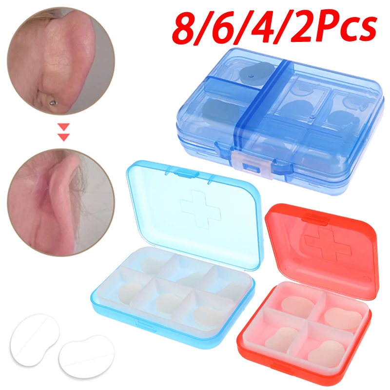 

2/4/6/8 шт., корректирующая лента для ушей, фиксатор коррекции ушей, косметические наклейки для ушей, как уши эльфа, растянутые уши, корректирующий инструмент