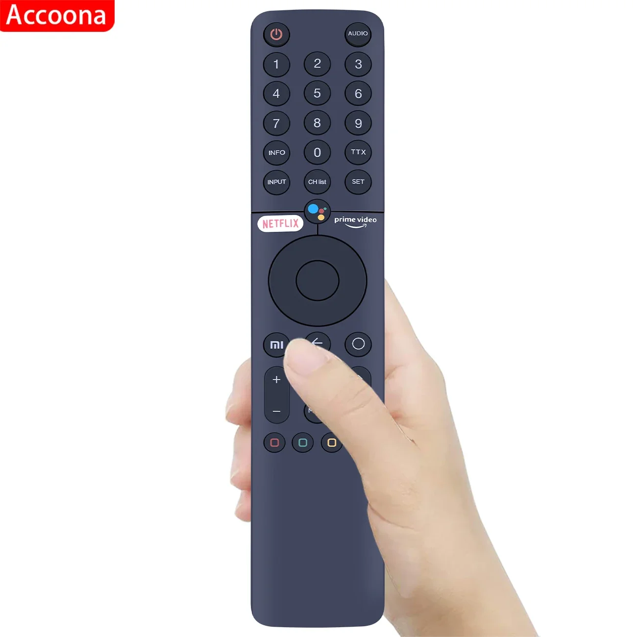 Accoona New XMRM-19 360° Bluetooth Voice Remote Control for Xiaomi Android TV MI TV P1 32 43 55 MI TV Q1 75 L32M6-6AEU L75M6-ESG