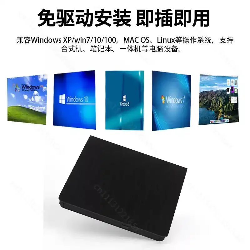 7 in1 USB3.0 Type C External Optical Drive CD DVD RW Burner Reader Portable Drive For Desktop Laptop Notebook Computer