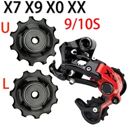 11T 9/10 Speed Bicycle Rear Derailleur Pulley Wheel Plastic MTB Bike Bearing Jockey Wheel For SRAM X5 X7 X9 X0 XX P8 9s 10s