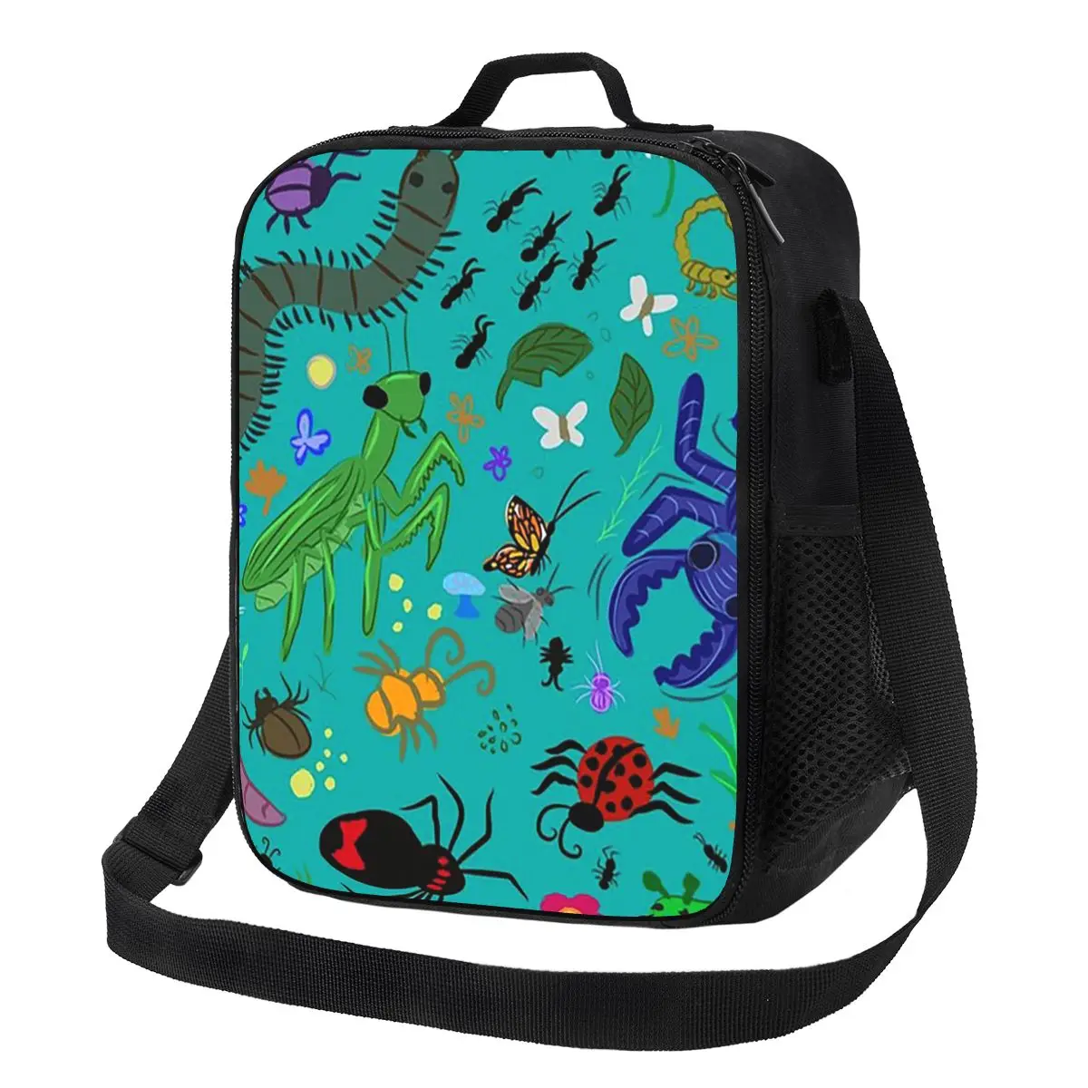 

Bugs Lunch Bags Insulated Bento Box Portable Lunch Tote Resuable Picnic Bags Cooler Bag for Woman Children Office