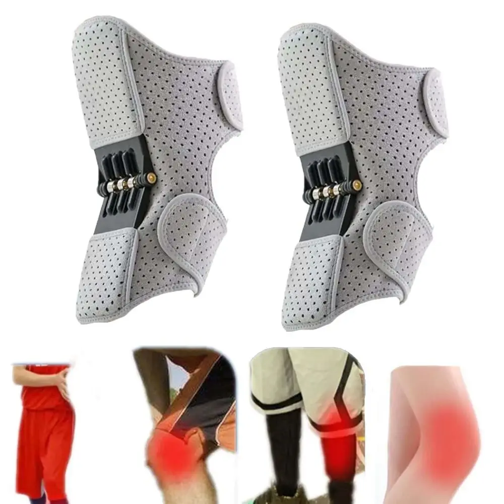 

1Pair with Powerful Rebound Springs Knee Assistive Device Breathable Adjustable Knee Protection Booster Non-Slip