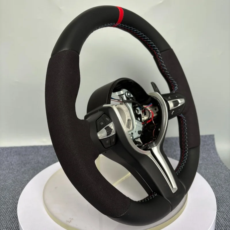 Microsued M Sport Volant Lekrad Steering Wheel For BMW F10 F11 F20 F21 F22 F25 F30 F31 F32 F33 F34 F36 F01 F06 F07 F12 F13 M3 M5