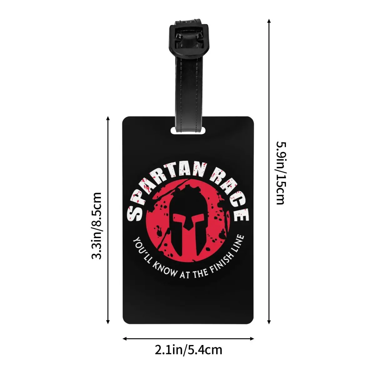 Spartan Race Sparta Spirit Luggage Tags Custom Baggage Tags Privacy Cover Name ID Card