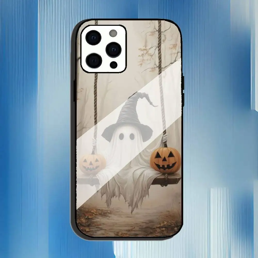 H-Halloween Hat Phone Case para iPhone 17,16,15,14,13,12,11,Pro,Max,Plus,Mini,SE4,E Carregamento sem fio magnético Magsafe