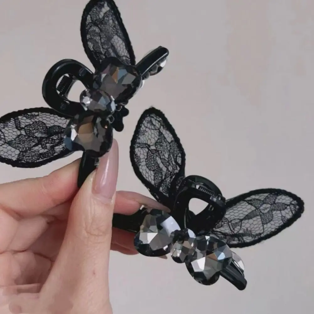 

New Plastic Hair Gripper Rabbit Ear Zirconia Bangs Hair Clip Hair Styling Hairpins Hair Accessories