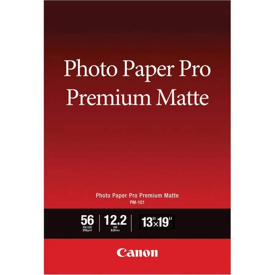 

Photo Paper, Pro Premium, Matte 13x19 50 Sheets 8657B010 , White , A4