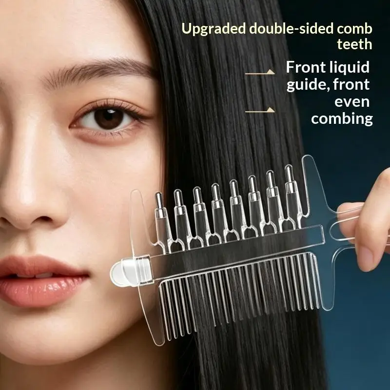 1Pcs Anti-Frizz Hair Care Hair Oil Comb Multi-Function Head Applicator Scalp Nourish Anti-Static Hair Firming Applicator Gift