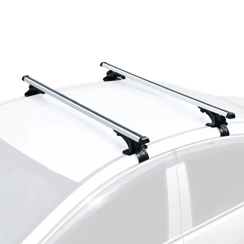 Aluminum Alloy 125cm Roof Bars 2pcs Cross Rails with Luggage Carrier Bike Rack for Cars Roof Rack by Side