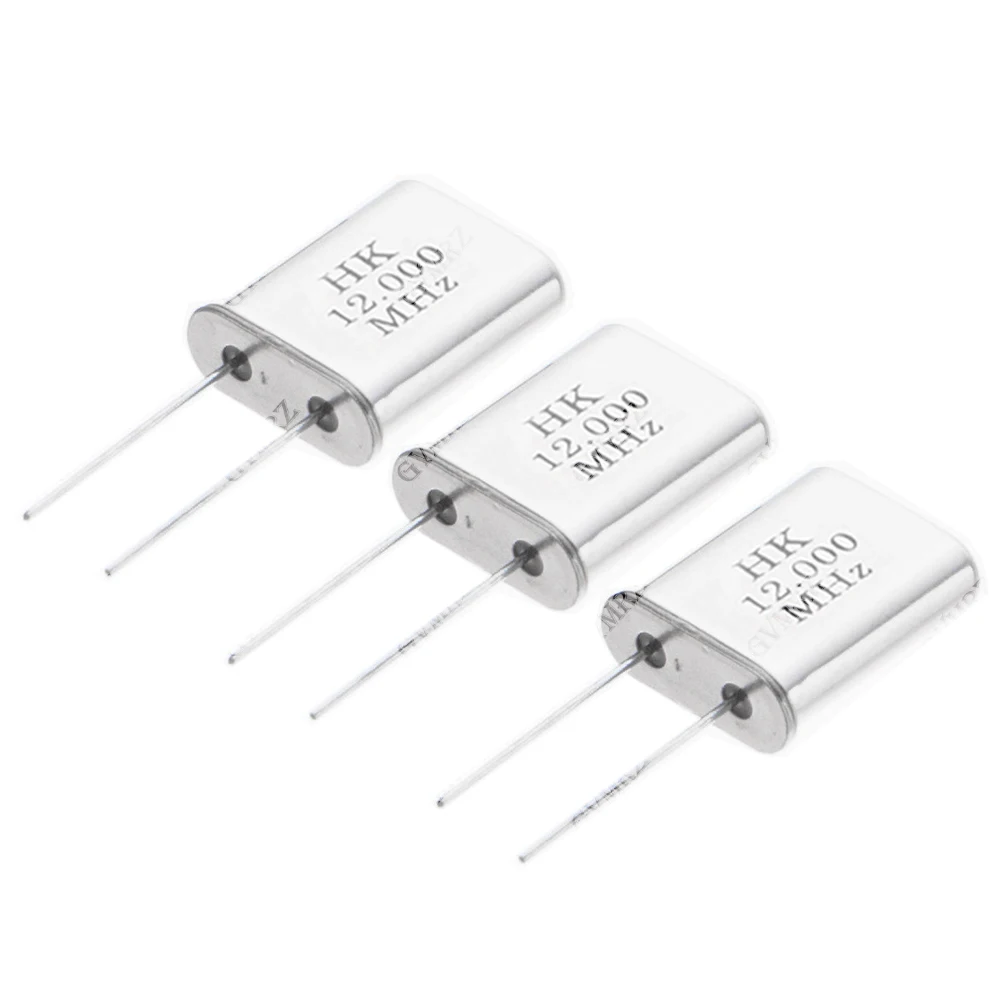 10PCS 16MHZ 24MHZ HC-49U 2Pin Passive Crystal Oscillator 10MHZ 11.0592MHZ 12MHZ 13.56MHZ