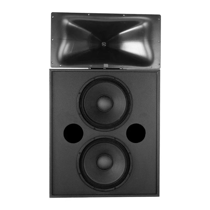 Panoramic sound cinema audio double 15-inch two-way line array professional speakers