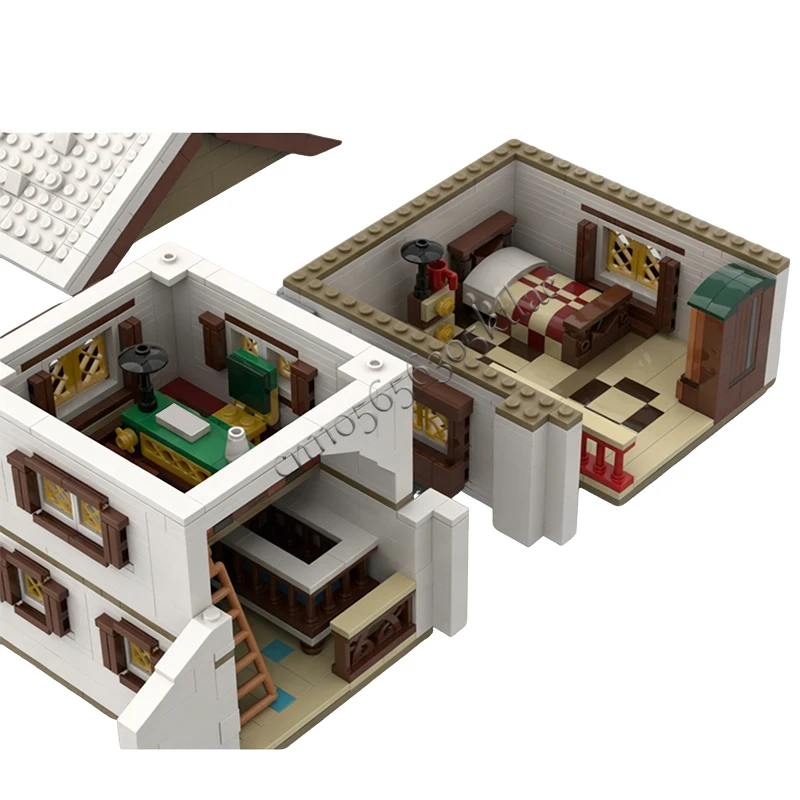 3098 pièces Maison Rue Famille Chalet MOC Personnalisable Blocs de construction modulaires Conception créative Éducatif DIY Jouet pour garçon Cadeau d'anniversaire