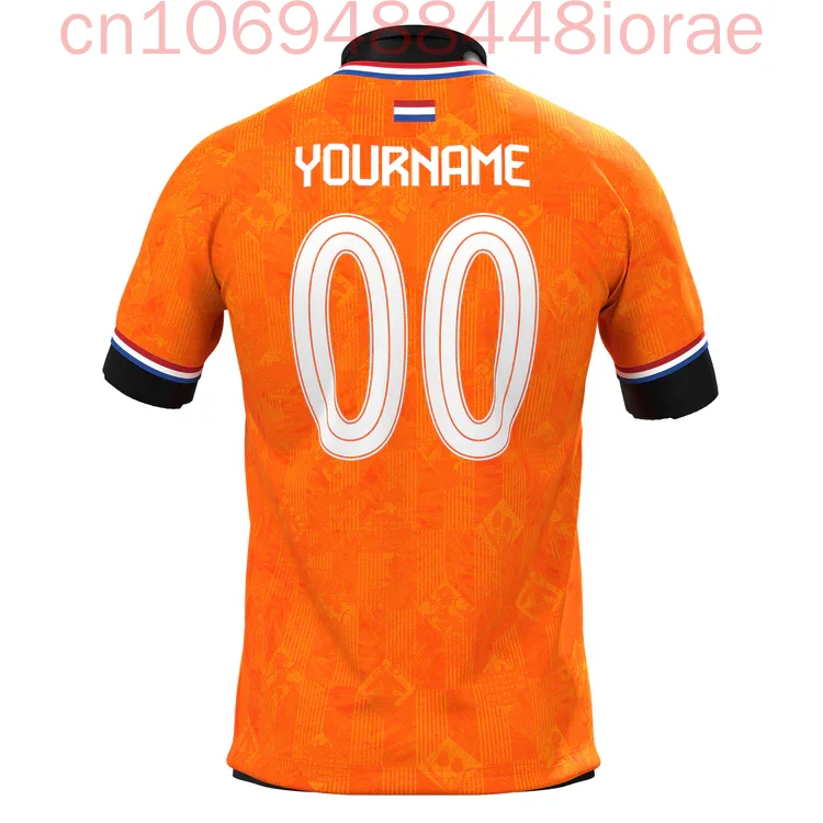 اسم مخصص هولندا لكرة القدم جيرسي تي شيرت ثلاثية الأبعاد مطبوعة الرجال النساء الرياضة عادية كم قصير المتضخم تيز القمم الشارع الشهير