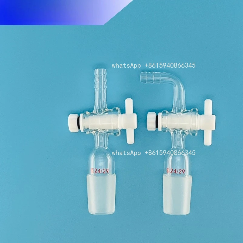Glass Piston Extraction Bending Node Plug Straight Bending Fitting PTFE Direct Pipe Plug