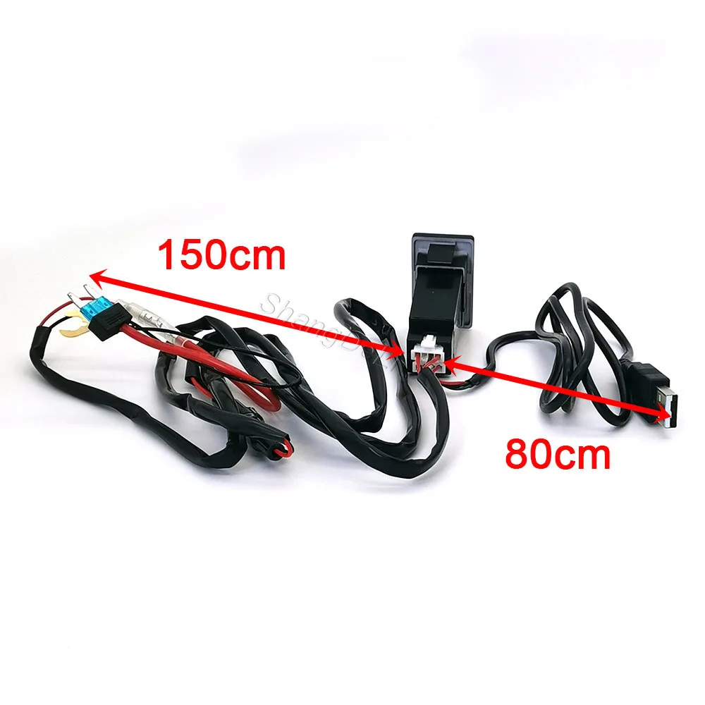 1 قطعة صالح لتويوتا كورولا LC80 سيارة المزدوج USB نوع-C PD شاحن الصوت راديو U-القرص فلاش المقبس محول الشحن