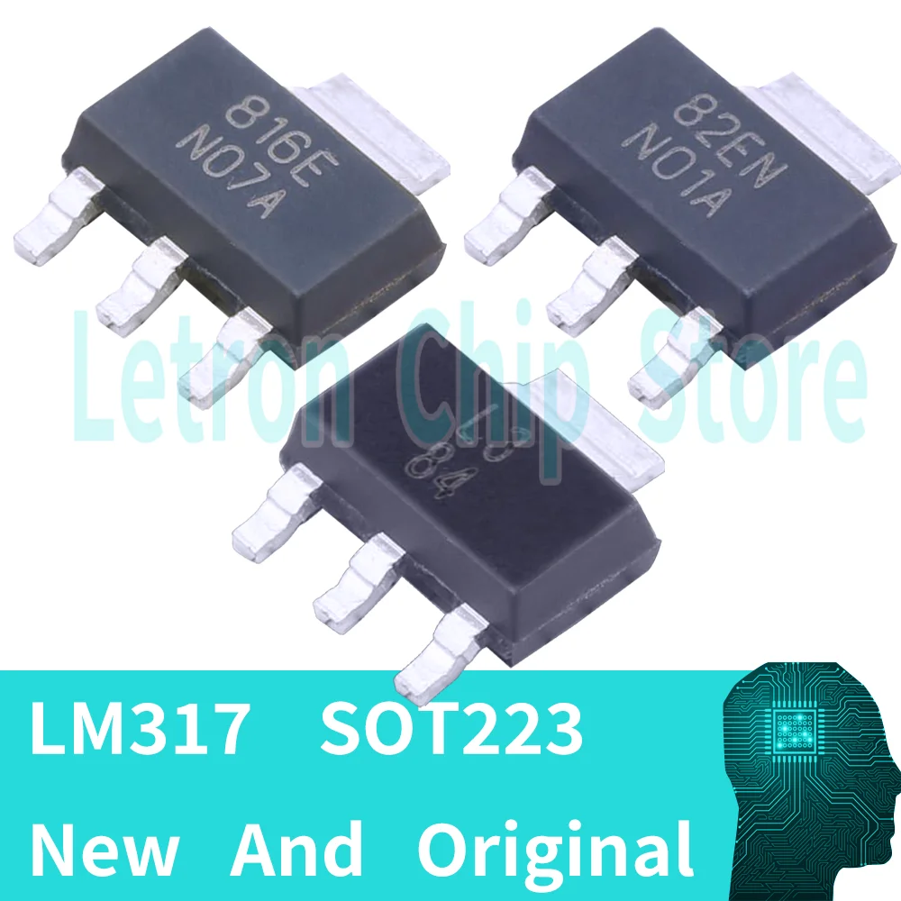 10PCS LM317 SOT223 LM317DCYR LM317AEMPX/NOPB LM317EMP/NOPB L3 N01A N07A SMD new and original LDO