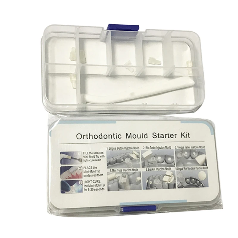 6 Pieces/Box Dentistry Mini Forming Mold Injection Moulds Kit Orthodontic Mould Starter Kit Dentist Orthodontic Accessories