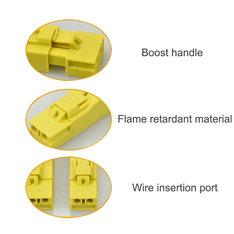 Wire Connector Universal Compact 2 in 4 out Wiring Cable Connector Docking Plug-in Quick Conductor 3 in 6 out Terminal Block