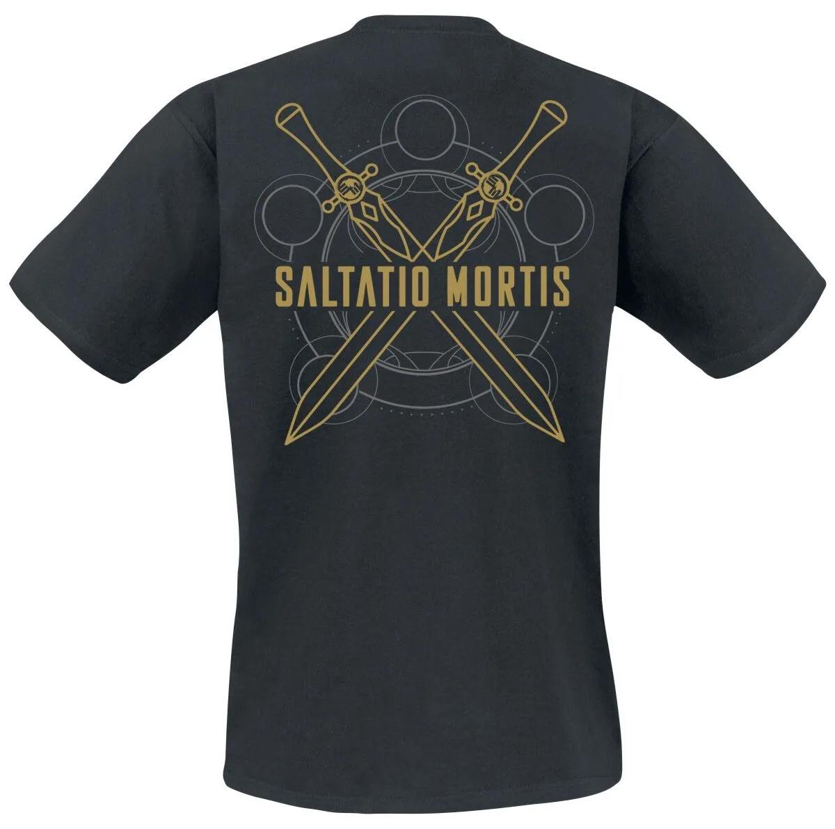 Saltatio Mortis Logo Print Cotton T-shirt Men Women Medieval Folk Metal Band Crossed Swords Unisex Short Sleeve Tee