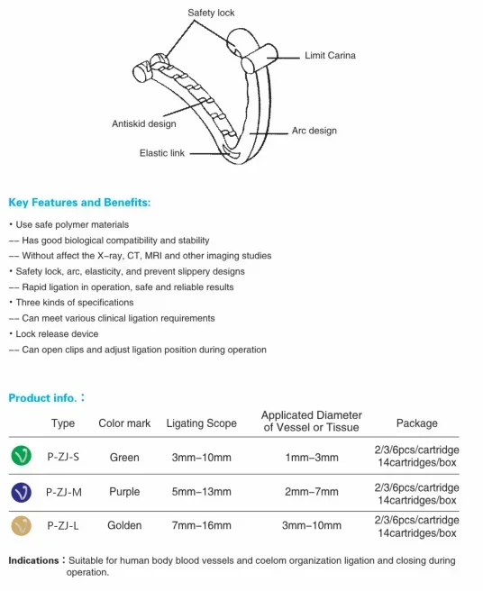 open surgery endo clips applier with lock