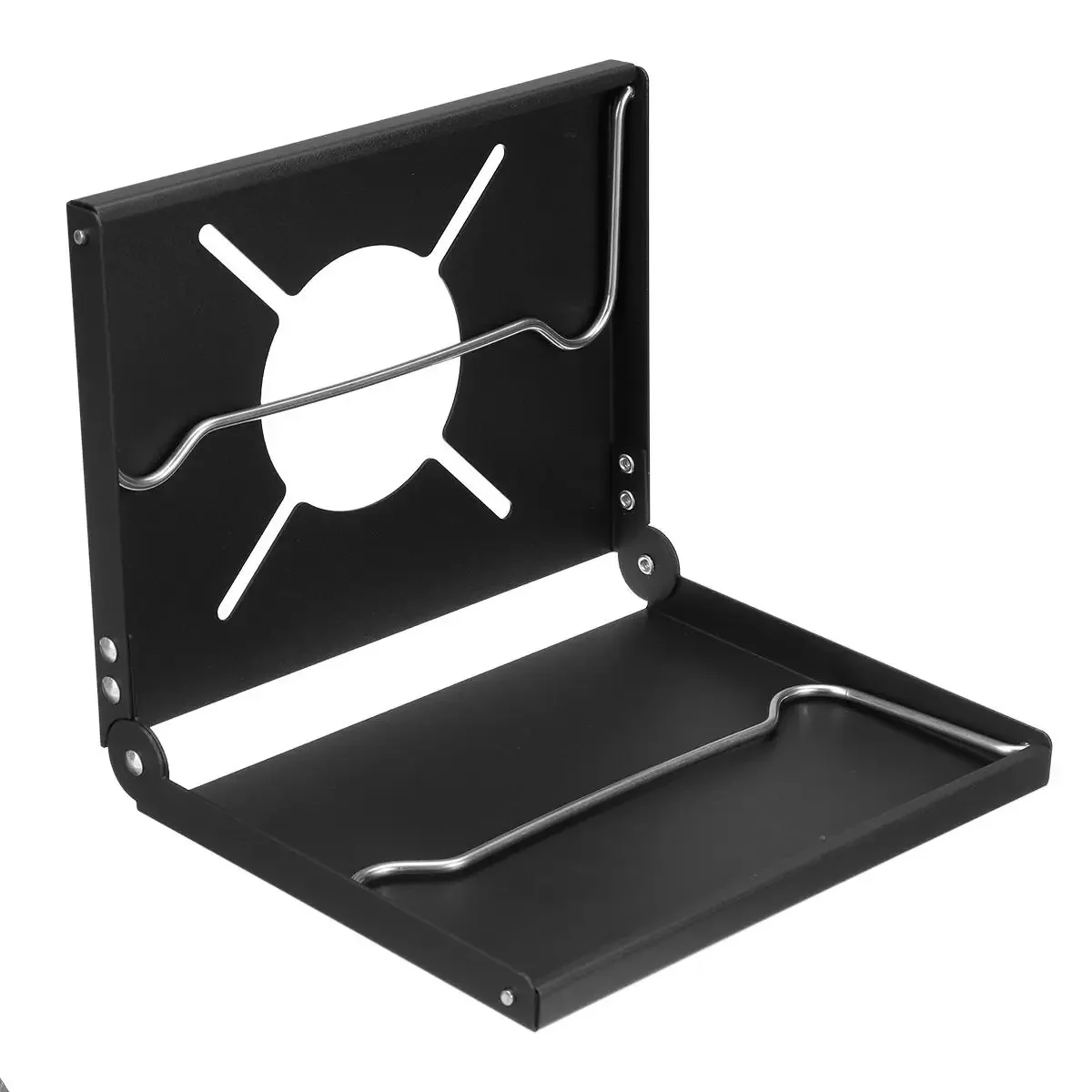 1 pz Mini tavolo da campeggio scudo termico fornello a Gas Stand fornello da campeggio tavolo pieghevole per SOTO ST-310/ST330/CB-JCB /TRB250 bruciatori a Gas