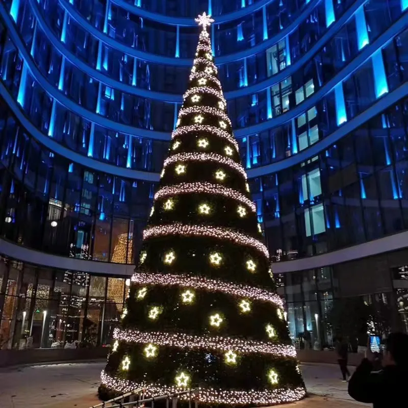 Large Christmas Tree, Creative Outdoor Decoration, Mall Hotel Decor, 8FT LED Lights, Festive Holiday Display