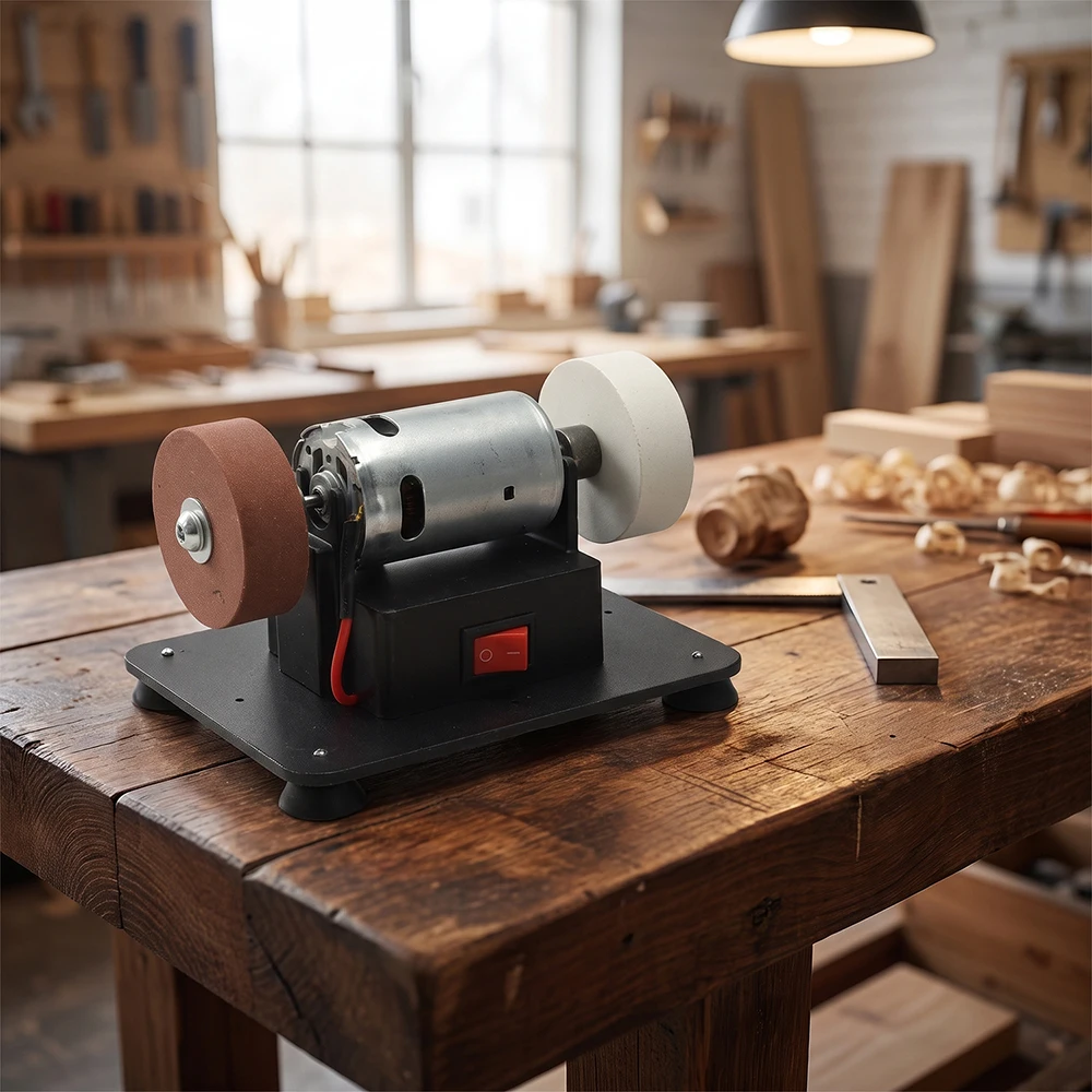 Mini-Winkelschleifer mit 7 Geschwindigkeitsstufen, verstellbar, mit Saugnapf-Basis, multifunktionaler Polierer und Schleifer für Messer, Werkzeuge und Metallteile – Detail 34