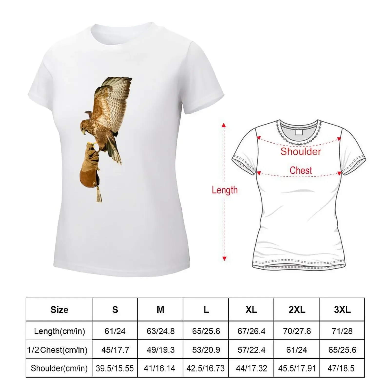 Buzzard coming to the glove T-shirt shirts graphic tees anime clothes western t shirts for Women