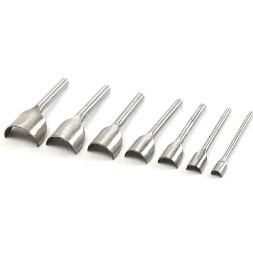 1Pcs 10-50mm Leather Craft Tool Leather Punching Half Round Arc-shaped Punch Handmade Semicircular Wallet Edge Trimming Tool