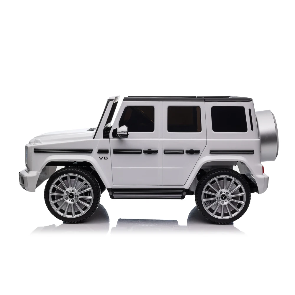 Licensed Mercedes-Benz G500 24V Kids Ride On Car with Remote Control 3 Speeds LED Lights Bluetooth MP3 Display Safety Belt