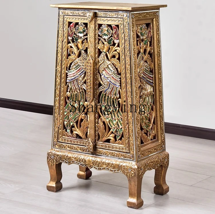 

CL Furniture Solid Wood Foyer Entrance Cabinet Living Room Dining Room Decorative Cabinet Aisle Locker