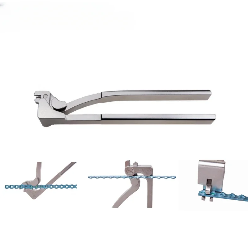 Animal orthopedic instruments, multifunctional bone plate bending forceps, transverse, longitudinal bending, bone plate shaping