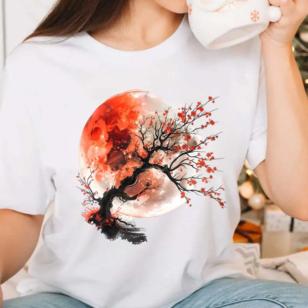 Chinese Style Heat Transfer For clothes DIY A-Level Washable T-shirt Iron-on Thermal Sticker Landscape Painting Patches Applique