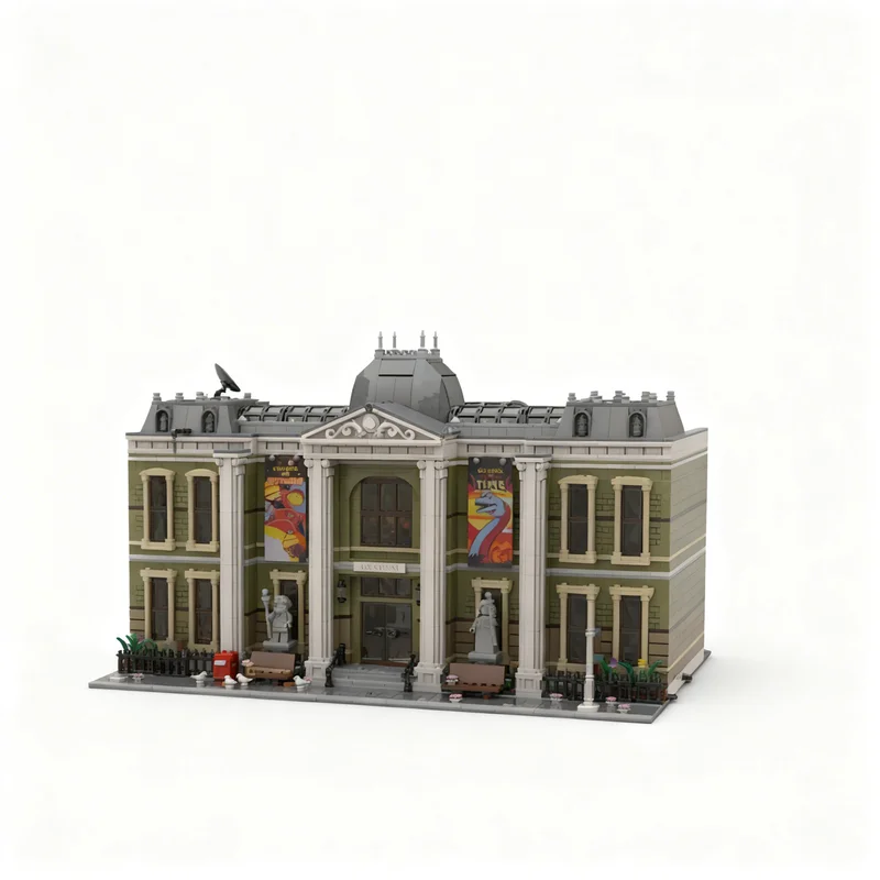 6863pcs MOC Double Natural History Museum Model Building Blocks Toys Architecture Christmas Gifts Creative Idea Birthday DIY
