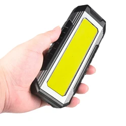 전문 COB XPE LED 포켓 비상 손전등, USB 낚시 투광 조명, 자석 차고 검사 램프, 180 ° 작업등, 4000mA