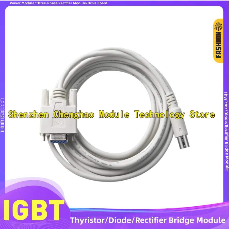 Delta DVP Series PLC Programming Cable Communication Cable Data Download Cable DB9F MD8M Cable 3m 5m