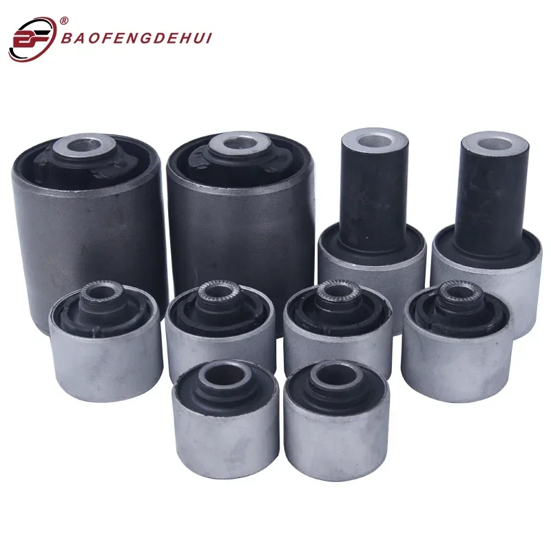 10PCS Front Suspension Upper Lower Control Arm Bushing Kit for Lexus LS460 LS600H RWD 2006-2017 4862050081 4863059125 4861059125