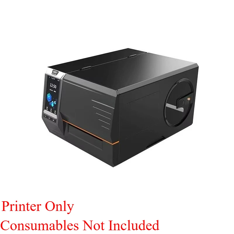 Multi Connection Industrial Thermal Label Printing Device Wide Roll Support For Asset Management Fixed Asset Barcode Stickers