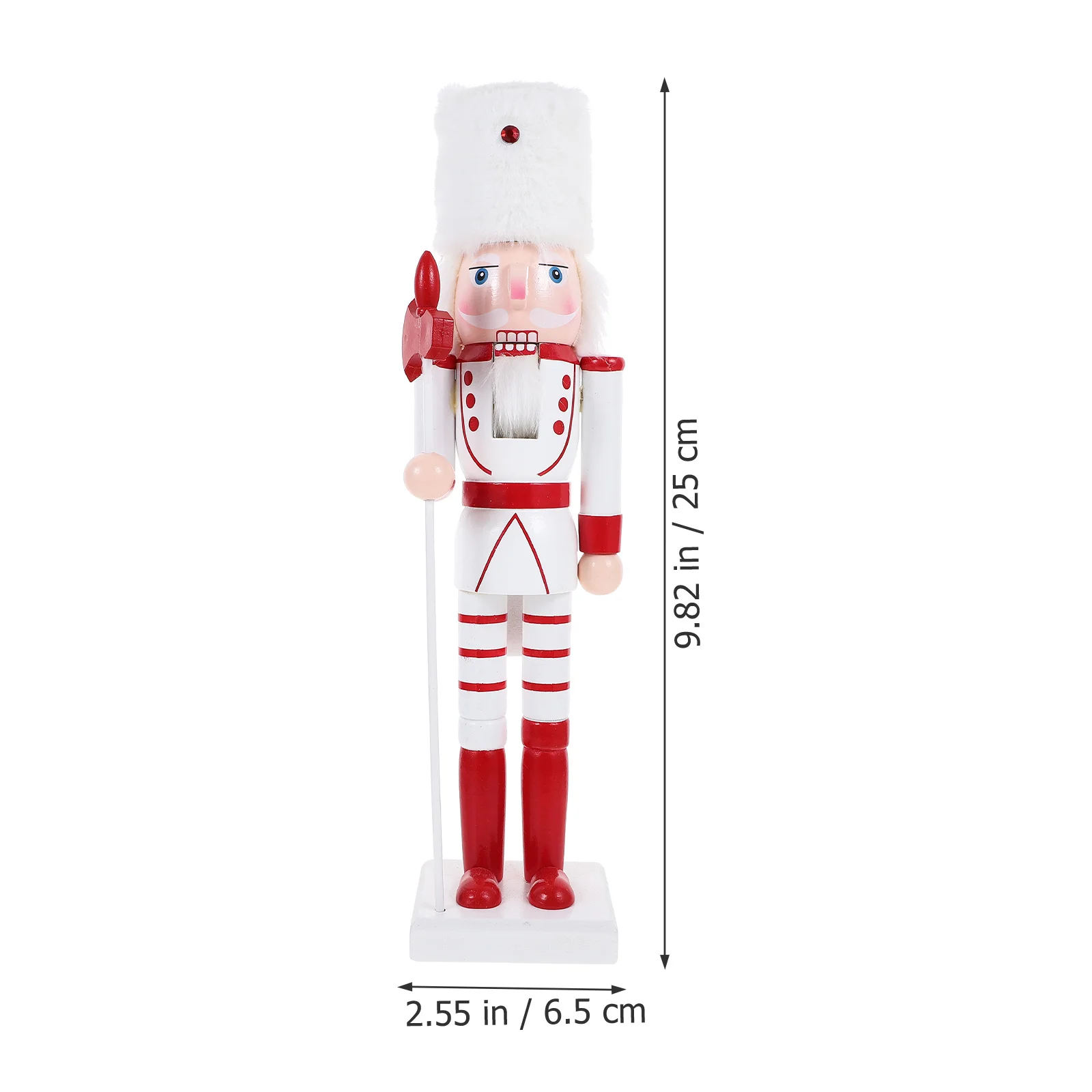 

Christmas Nutcracker Wooden Figure Lifelike Desktop Decoration Xmas Nutcracker Craft Table Ornament Holiday Festival Decor