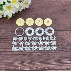 Number Background of Frames Metal Cutting Dies Stencils For DIY Scrapbooking Decorative Embossing Handcraft Template