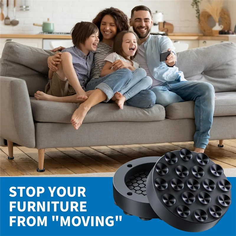 Anti Vibration Pads For Washing Machine With Strong Adsorption Suction Cup, Non-Slip Rubber Stabilizer Support-AB52