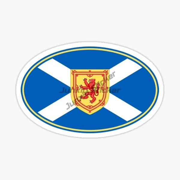 Scottish Flag Emblem Stickers Durable Vinyl Stickers Laptop Stickers Scooter Bicycle Motorcycle Helmet Sticker Decor