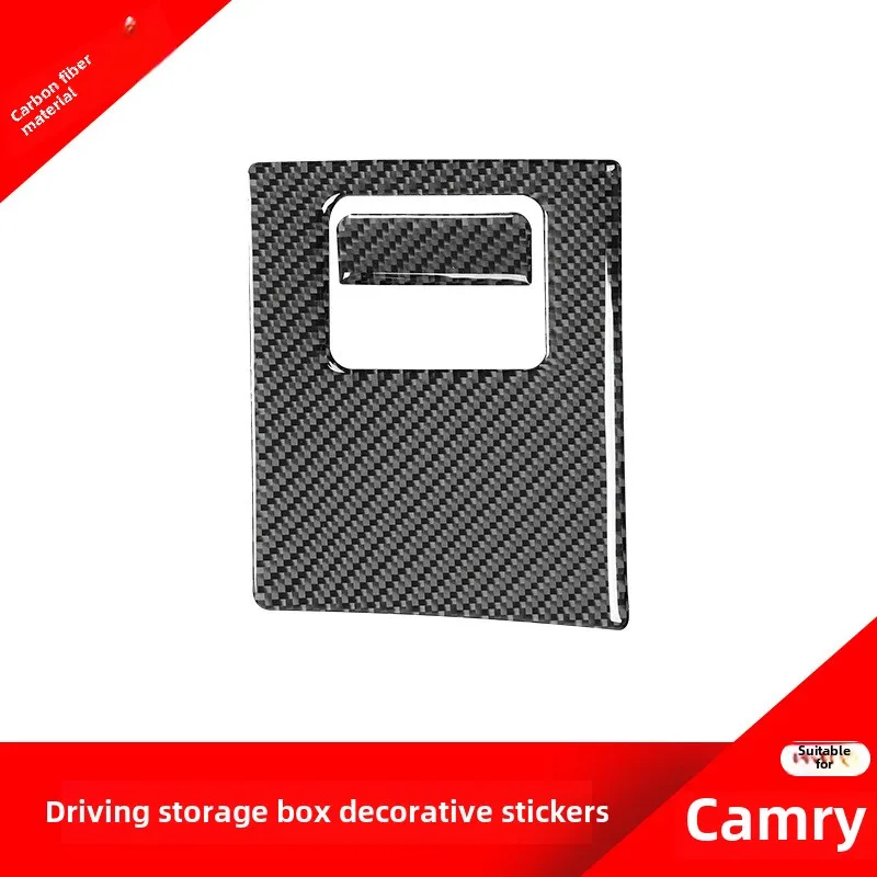 

Applicable18-19Toyota Camry Interior Decoration for Modification Carbon Fiber Storage Box Box Glove Box Handle Stickers